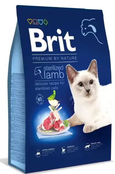 Brit Premium Sterilized Cat Food – Lamb Flavor- 1.5 KG