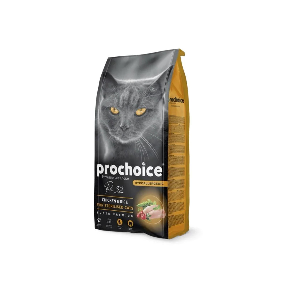 ProChoice Sterilized Cat Food – Pro Choice Cat Biscuits for Neutered Cats | Balanced Nutrition