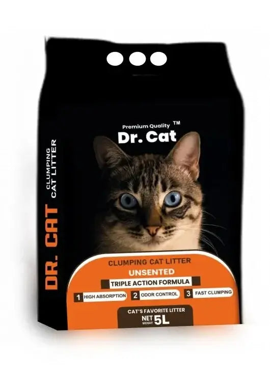 Dr. Cat Litter – 99% Dust-Free, Clumping & Odor Control- 5L