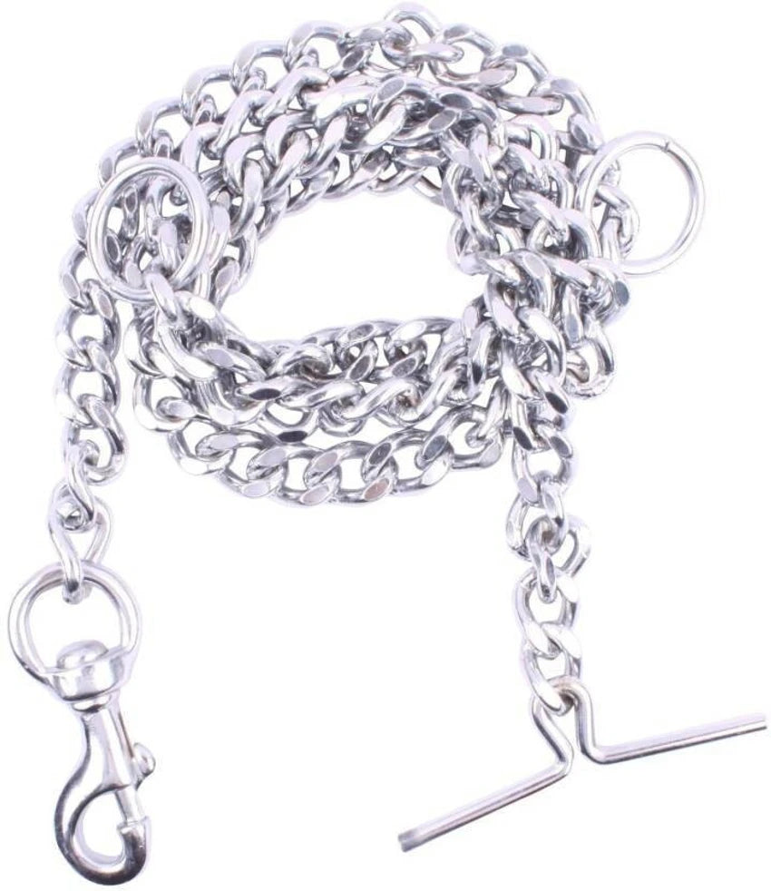 Heavyweight Chain Dog Leash – Stainless Steel