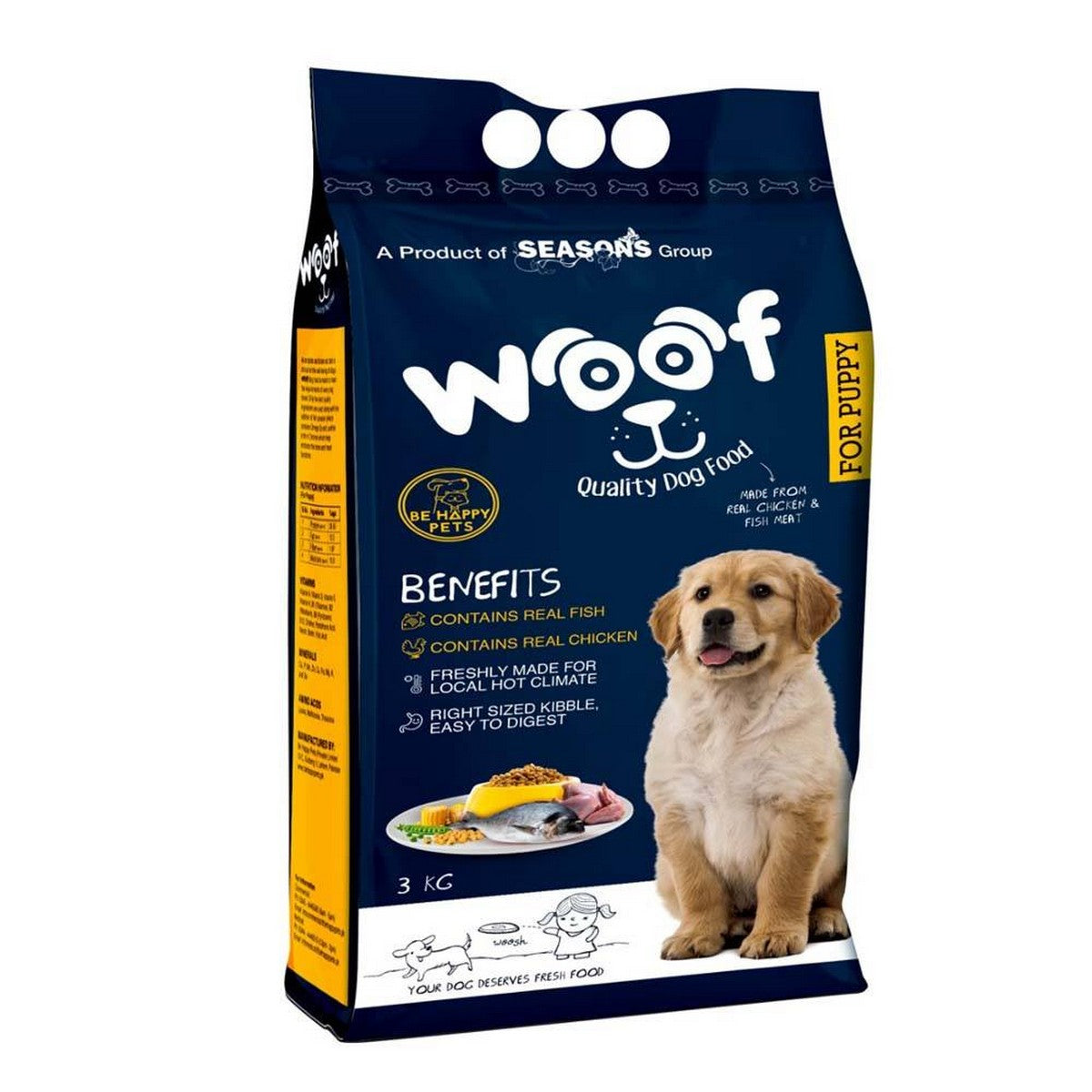 Seasons Woof Puppy Food – Chicken & Fish Formula 3kg