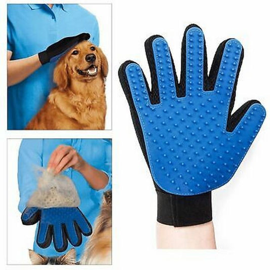 Pet Grooming Glove – Gentle Silicone Brush for Furry Pets