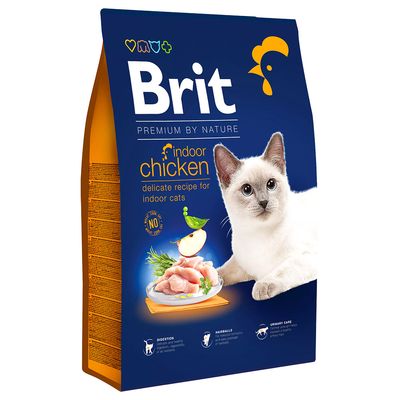 Brit Premium Indoor Cat Food – Chicken Flavor- 1.5KG