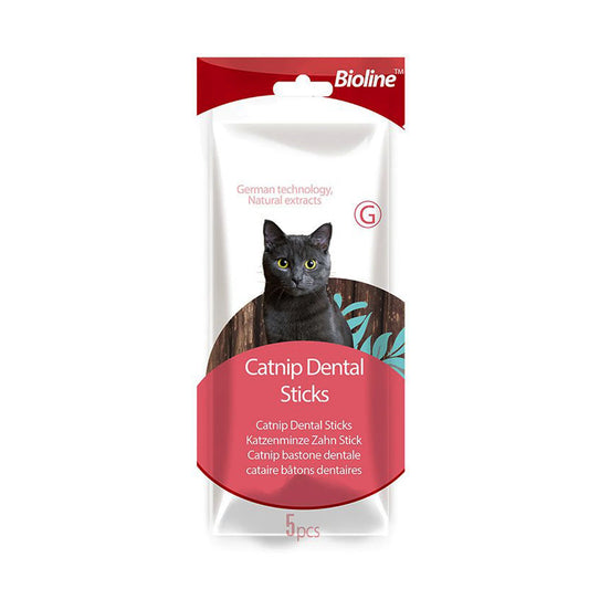 Bioline Catnip Dental Sticks for Cats – 10g | Cat Treats in Pakistan