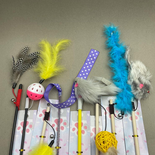 Cat Wand Play Stick with Toy – Fun Interactive Cat Teaser