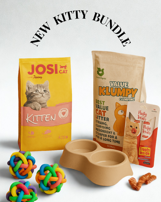 Pawkistan Starter Kit for Kittens – Food, Treats, Litter & Toy Bundle