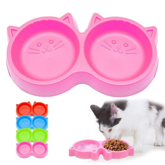 Lightweight Plastic Pet Food Bowl – Easy-Clean & Spill-Resistant
