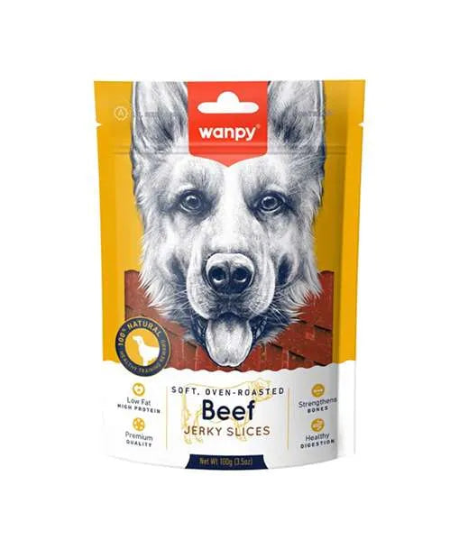 Wanpy Beef Jerky Strips for Dogs