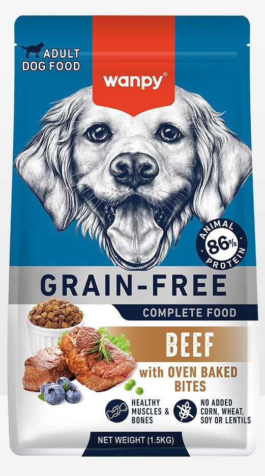 Wanpy Grain-Free Dry Dog Food – High Protein & Hypoallergenic Nutrition for Dogs