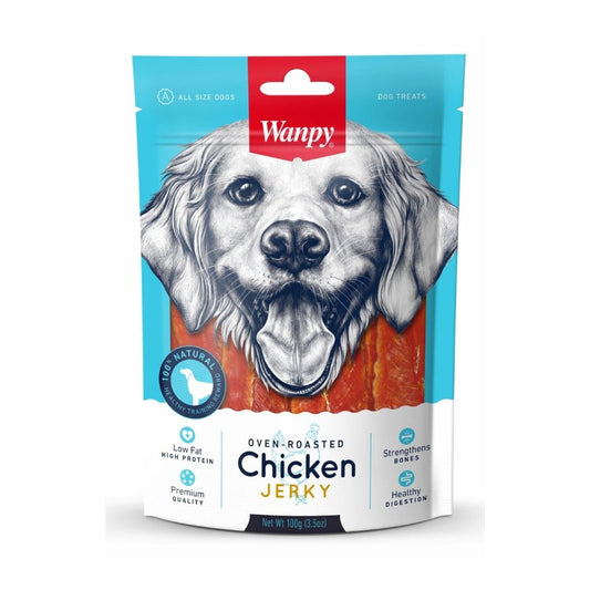 Wanpy Chicken Jerky Strips for Dogs