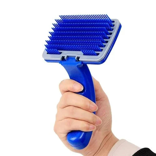 Self-Cleaning Pet Grooming Brush with Push Button | Easy Shedding Tool