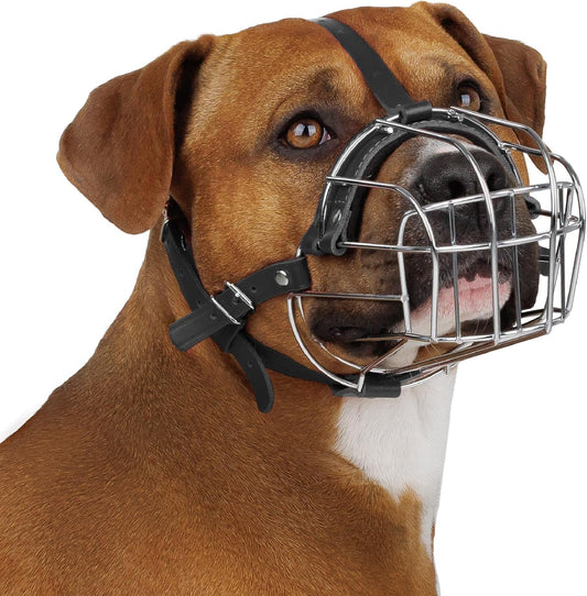 Imported Wire Basket Muzzle for Medium & Large Dogs