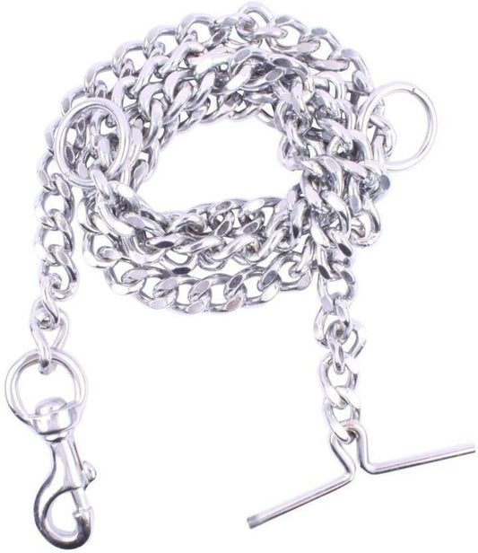 Heavyweight Chain Dog Leash – Stainless Steel