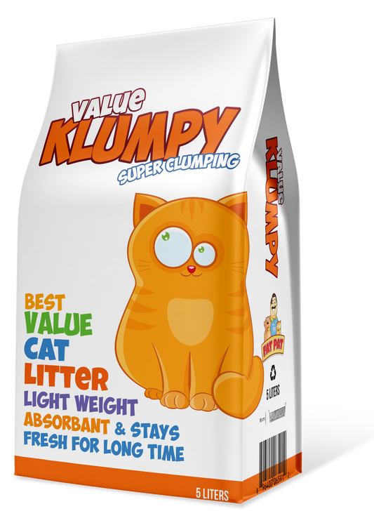 Klumpy Value Cat Litter – Clumping Odor Control Litter for Cats (5L / 20L)